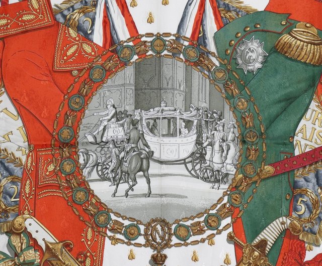 日本直送】エルメス HERMES カレ90 スカーフ NAPOLEON