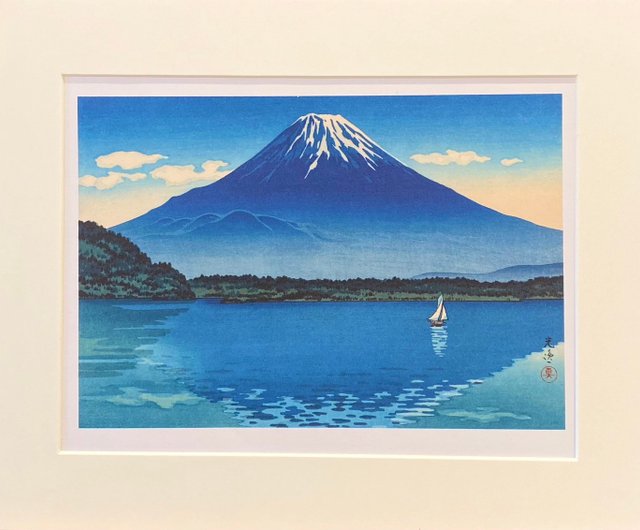 浮世繪版畫45 本店獨立印製土屋光逸浮世繪版畫- 富士山精美插畫酷鴞藝術Dead