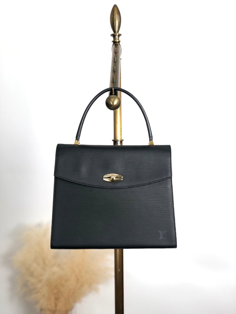 【 日本直送　名牌中古包 】LOUIS VUITTON ルイヴィトン エピ ハンドバッグ ブラック ターンロック レザー マルゼルブ オールド u8cniv - 手提包/手提袋 - 真皮 黑色
