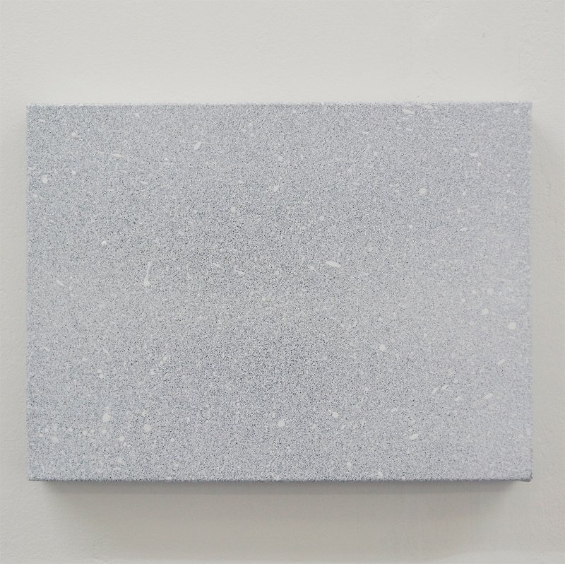 小さな星と白い雪の抽象的な装飾アクリルキャンバス作品 - 置物 - 塗料 ホワイト