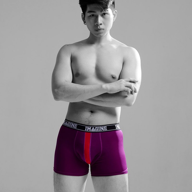 【Goorule】激大運動型平口褲_09 - 男內衣褲 - 其他人造纖維 紫色