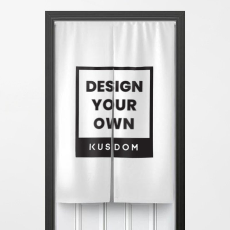 【客製化禮物】門簾│家居用品/臥室/廉布/遮蔽簾/隔間用品 - 門簾/門牌 - 其他人造纖維 白色