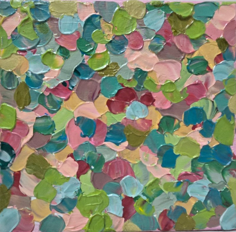 壓克力畫/丙烯藝術/原創手繪【柔色小日子】20×20裝飾掛畫 - 擺飾/家飾品 - 壓克力 