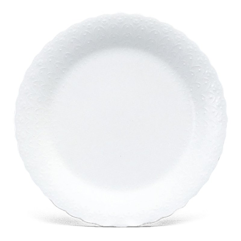 Silky White Bone China Plate (27cm) - Plates & Trays - Porcelain White