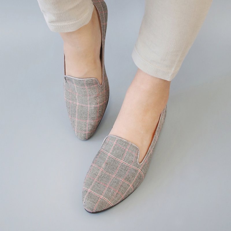 British Ashtyn Heeled Loafers British | WL - Women's Oxford Shoes - Cotton & Hemp Khaki
