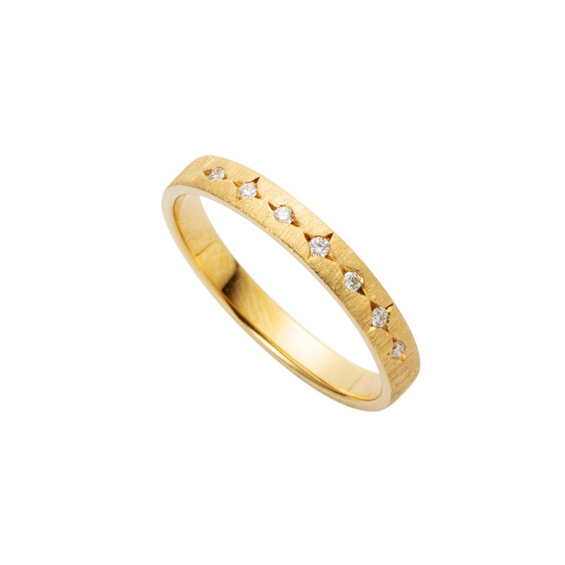 18K Misty Star Morning Ring - แหวนทั่วไป - เครื่องประดับ สีทอง