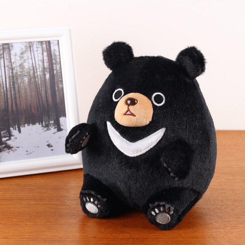 【Tamping animals】Taiwanese black bear doll - ตุ๊กตา - เส้นใยสังเคราะห์ สีดำ