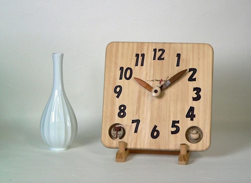Seminal 25cm angle of forest - Clocks - Wood Khaki