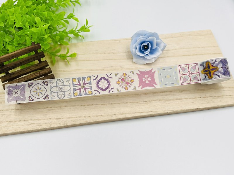 Original Design Paper Tape - Non-romantic Azulejos by Seed Cone