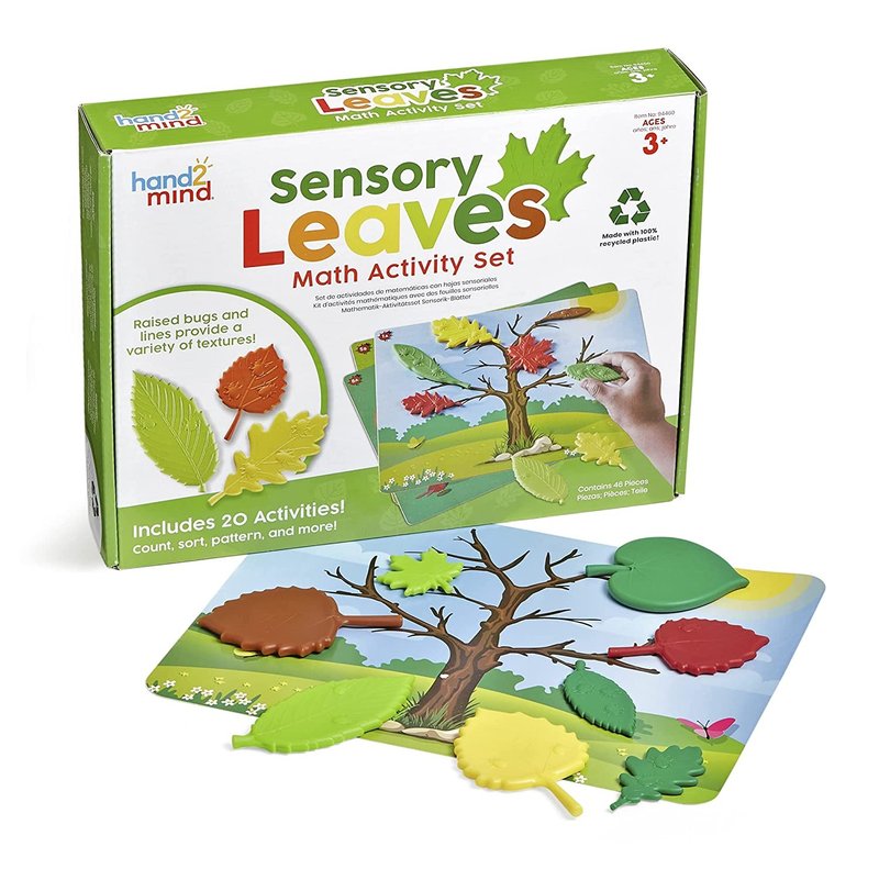 [USA hand2mind] Sensory Leaves Activity Set | Sensory Toys | Math Manipulatives - ของเล่นเด็ก - พลาสติก สีเขียว