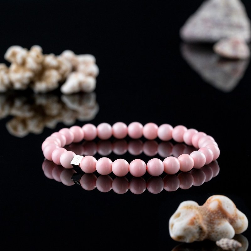 Queen Shell | Natural Energy Bracelet | 6-7mm - Bracelets - Shell Pink