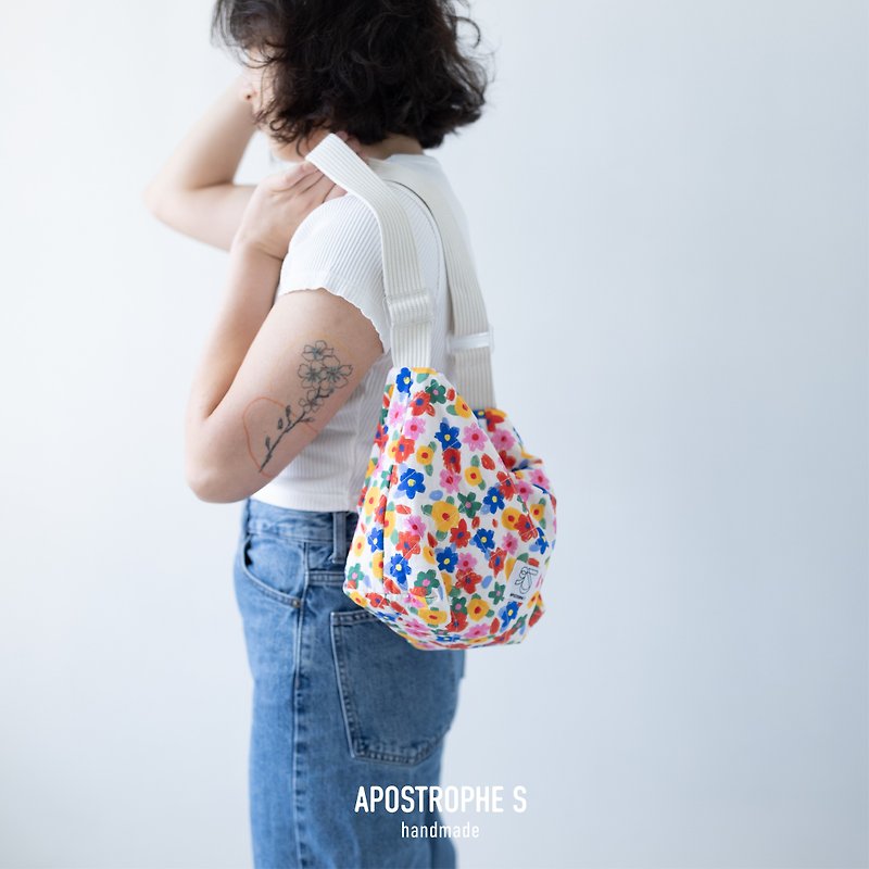 【Apostrophe_s_0】Quilted handbag | pillow bag size SML - กระเป๋าแมสเซนเจอร์ - ผ้าฝ้าย/ผ้าลินิน หลากหลายสี