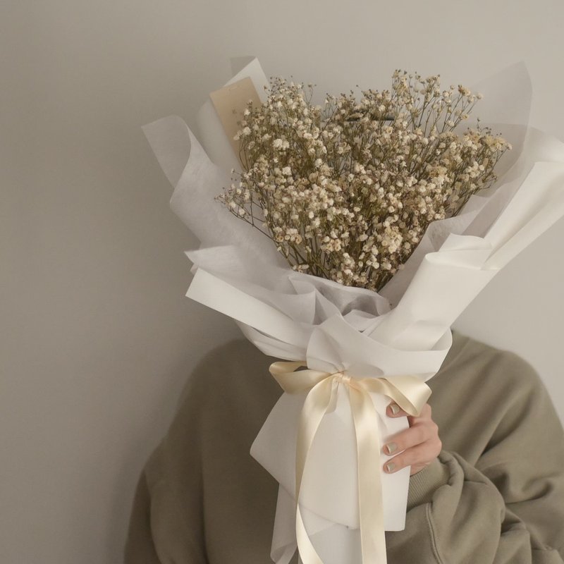 /Gypsophila bouquet/Gypsophila birthday bouquet, customized graduation bouquet, proposal bouquet - Dried Flowers & Bouquets - Plants & Flowers White