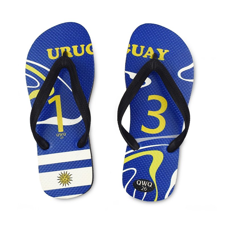 QWQ creative design flip-flops - Uruguay - men's [limited] - รองเท้าแตะ - ยาง 