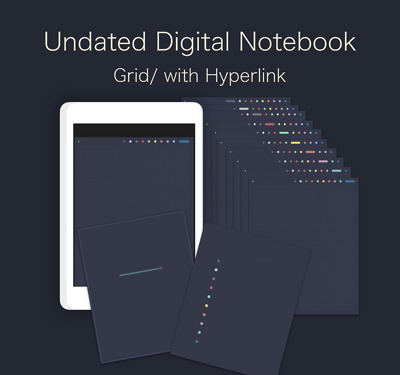 [No Time Limit + Jump] Electronic Notebook I-Dark Goodnotes/Digital Planner - Digital Planner & Materials - Other Materials 