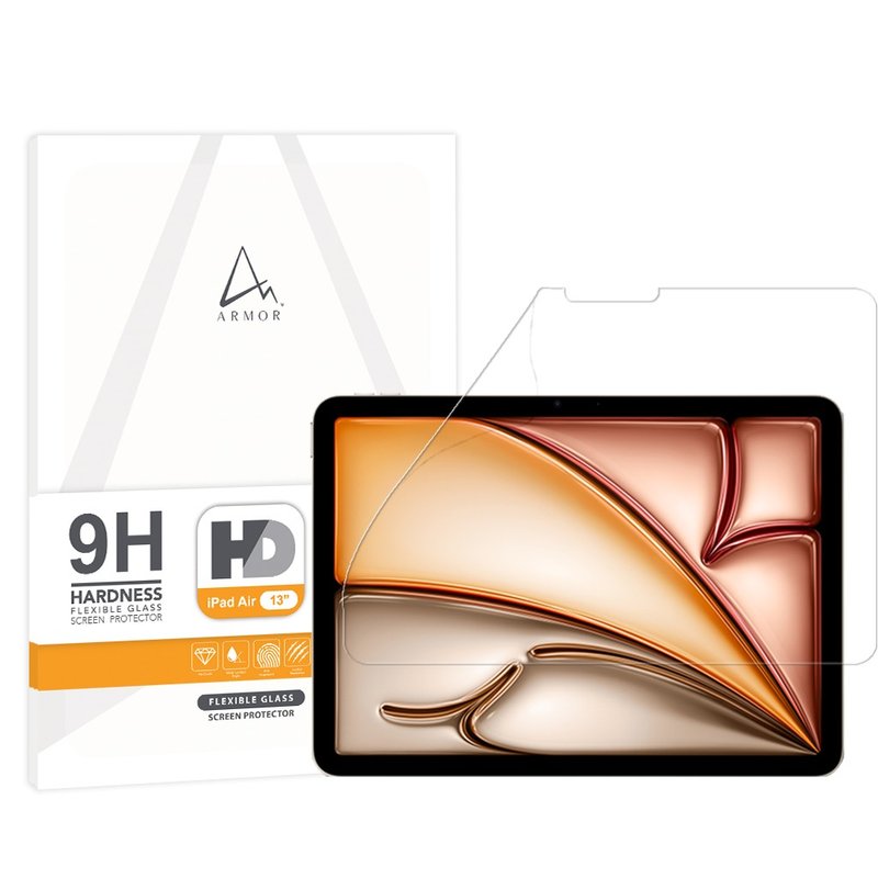 Flexible Glass Screen Protector for iPadAir 13 (2024), 9H with HD - Tablet & Laptop Cases - Other Materials 