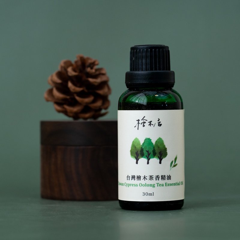 台灣檜木茶香精油 30ml 愛用瓶 無稀釋 未添加基底油 - 香氛/精油/擴香 - 精油 咖啡色