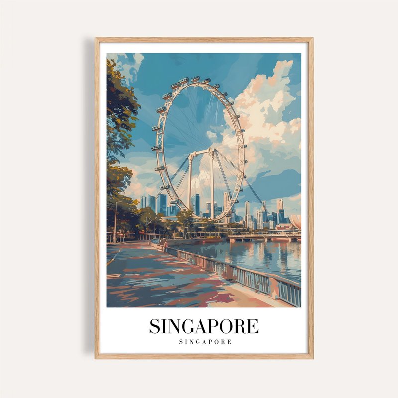 新加坡 Singapore / 城市景觀插畫海報 掛畫 - 海報/掛畫/掛布 - 紙 