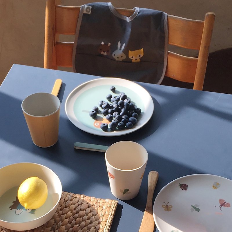 竹 寶寶/兒童餐具/餐盤 - Franck and Fischer 竹製兒童餐具組-動物圖案 (碗盤杯叉匙)