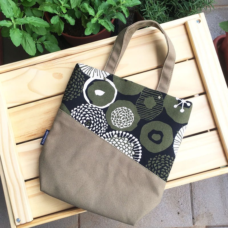 Just Good Canvas Pouch Water Bottle Bag-Nordic Style Green - Handbags & Totes - Cotton & Hemp 