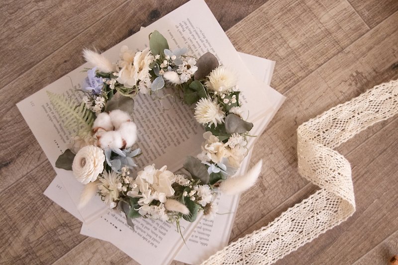 Breath of Spring Natural Feeling Dry Small Wreath - Dried Flowers & Bouquets - Plants & Flowers 