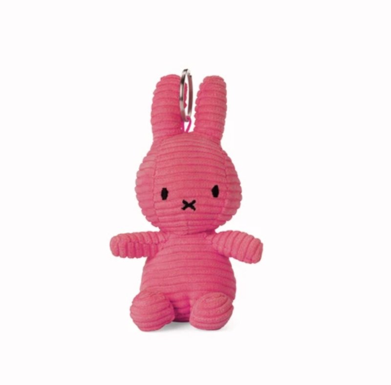 Miffy 燈芯絨鎖匙扣 - 鑰匙圈/鑰匙包 - 棉．麻 多色