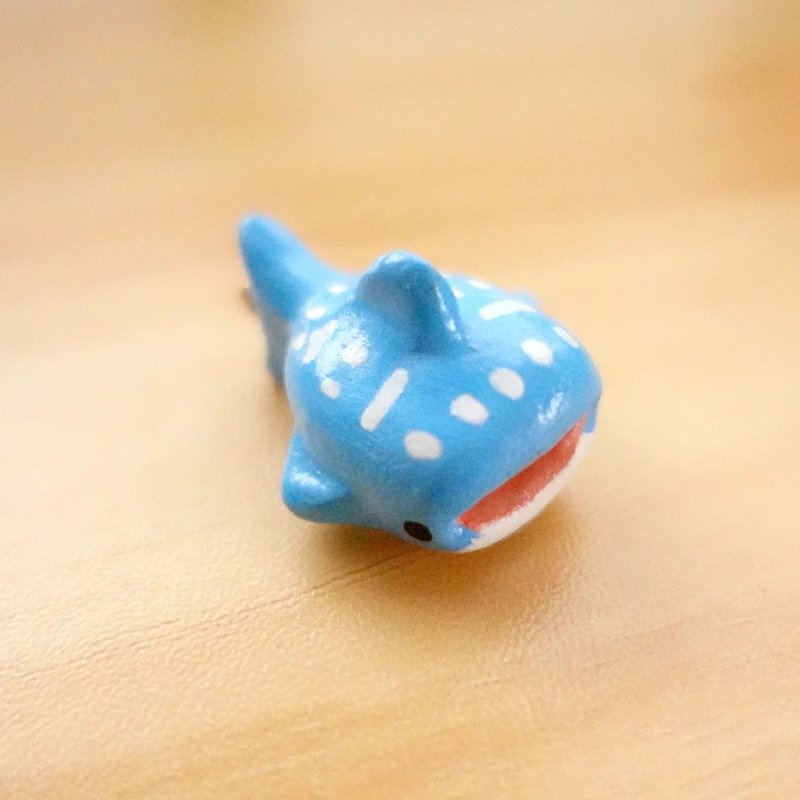 [Original Handmade] Mr. Whale Shark- Stone Pendant - Charms - Clay Blue