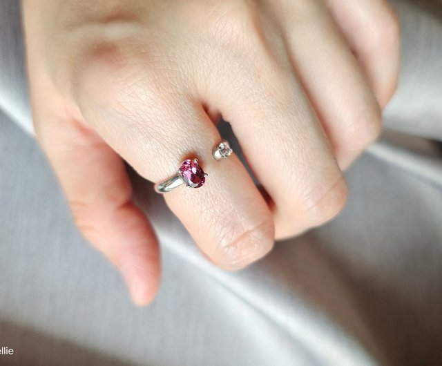 イーダーオーバーシュタイン　ピンクトルマリン　リング　ハンドメイド イーダーオーバーシュタイン ピンクトルマリン リング