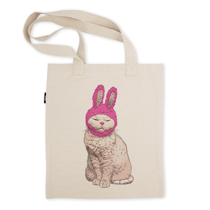 AMO®Original Tote Bags/AKE/Rabbit Cat - Messenger Bags & Sling Bags - Cotton & Hemp 