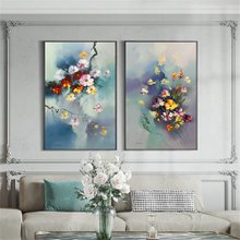 リビング装飾画の抽象的な手描きの油絵の玄関の廊下に掛け