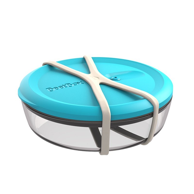 澳洲 BeetBox  極輕玻璃餐盒 850ml - 悠藍海洋 - 便當盒/食物袋 - 玻璃 藍色