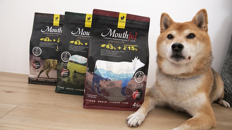 Mouthful Mao master fresh pet food new meat block freeze-dried formula dog feed high protein Angus black - Dry/Canned/Fresh Food - Other Materials 