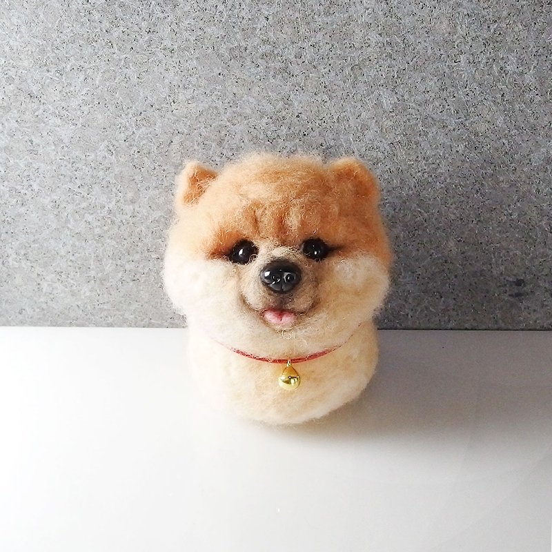 Wool felt squirrel Bomei pill [feiwa 霏 手 hand] pet doll (welcome to order your dog) - ตุ๊กตา - ขนแกะ หลากหลายสี