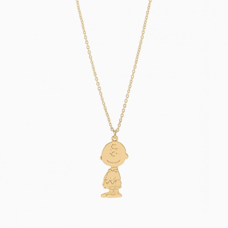 Charlie Brown Necklace - Titlee x Peanuts - สร้อยคอ - โลหะ สีทอง