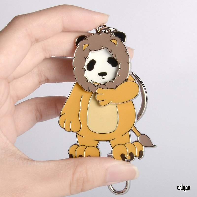 Panda Generation Series Keychain - Lion | Personal pendant accessories, zoo souvenirs and gifts - Keychains - Other Metals 