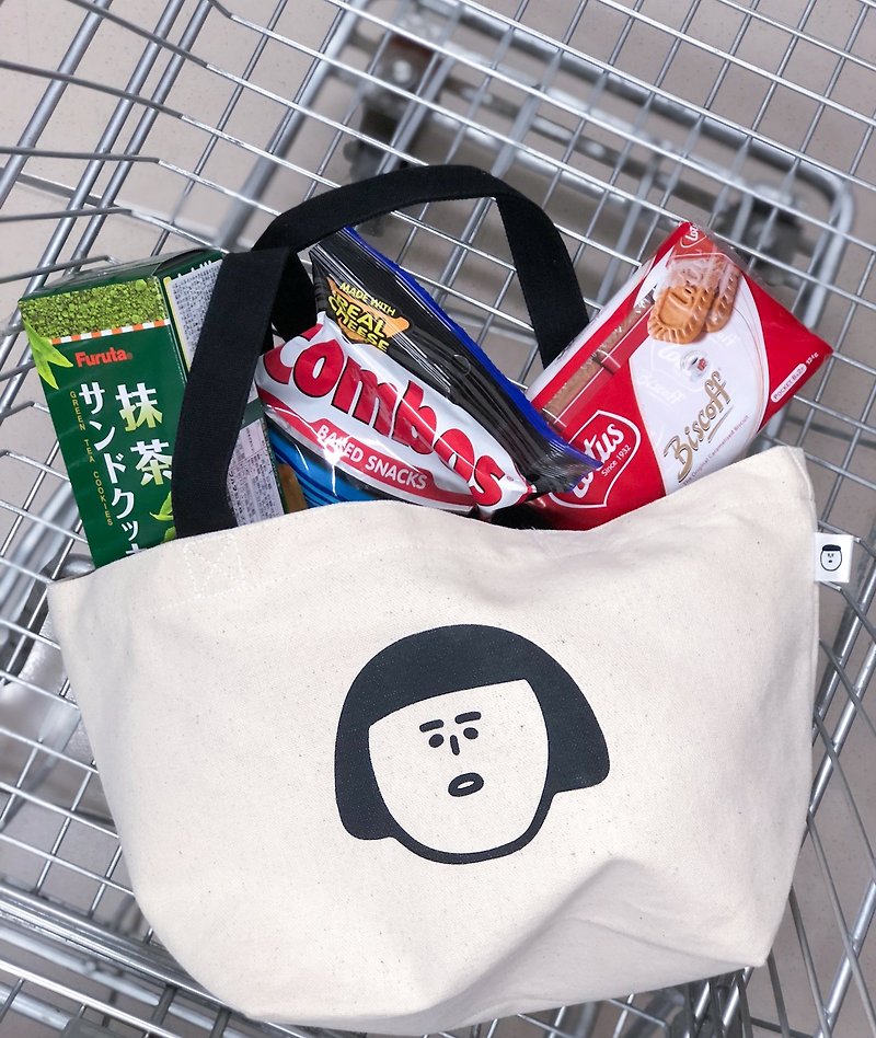 1G Jenny Canvas Lunch Bag / Tote - กระเป๋าถือ - ผ้าฝ้าย/ผ้าลินิน 