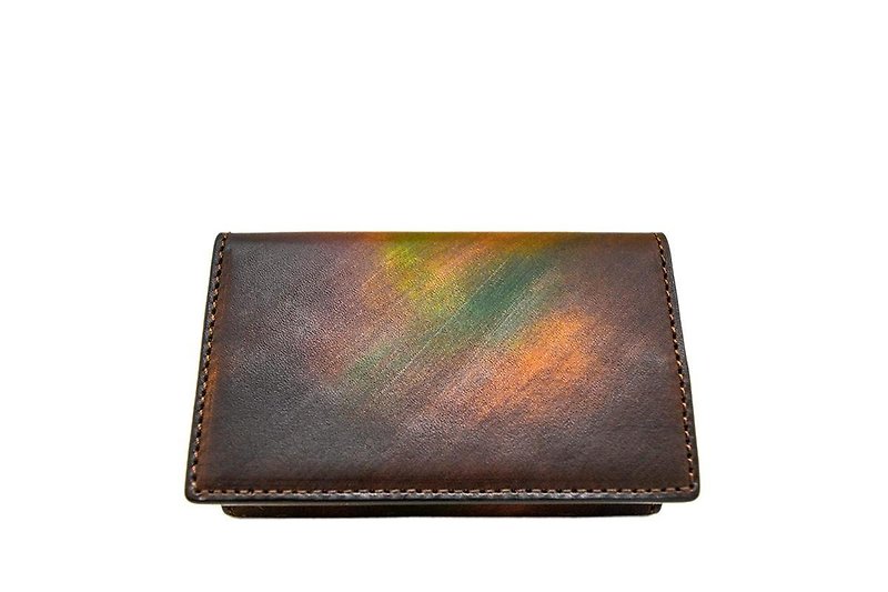 ACROMO BrG Flap Card Holder - Card Holders & Cases - Genuine Leather Brown