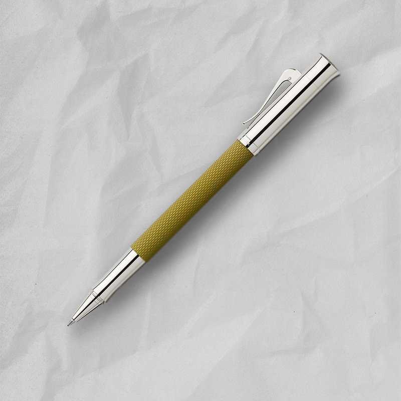 【Graf von Faber-Castell】 繩紋飾 鋼珠筆-橄欖綠 VIP刻字服務 - 鋼珠筆 - 樹脂 綠色
