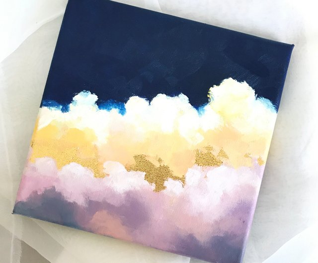9油絵手描き金箔縁起の良い象