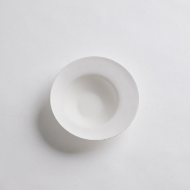 [3,co] Ocean Soup Bowl (Small)-White - Bowls - Porcelain White