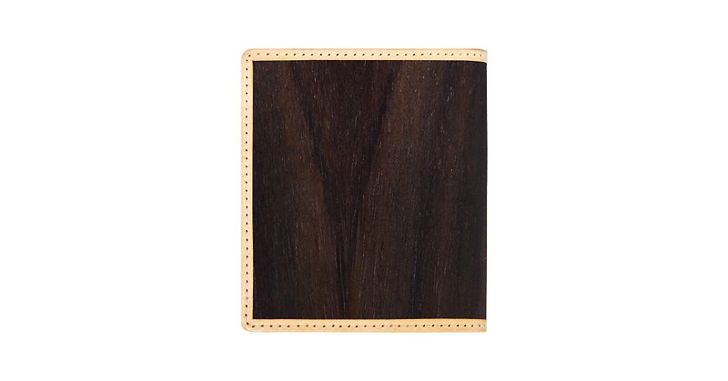 【木革】紅白檀ショートクリップ - 財布 - 木製 パープル