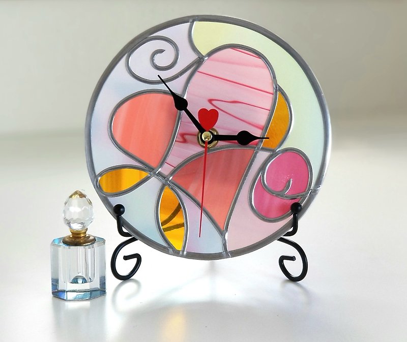 Order Round Acrylic hanger / placehold watch 　Fairy Heart - Clocks - Plastic Pink