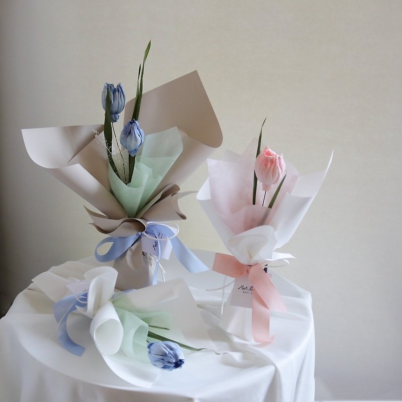 [Meet Eternity] Silent Love Dried Flower Tulip Bouquet, a total of 5 gift bags - Dried Flowers & Bouquets - Plants & Flowers 