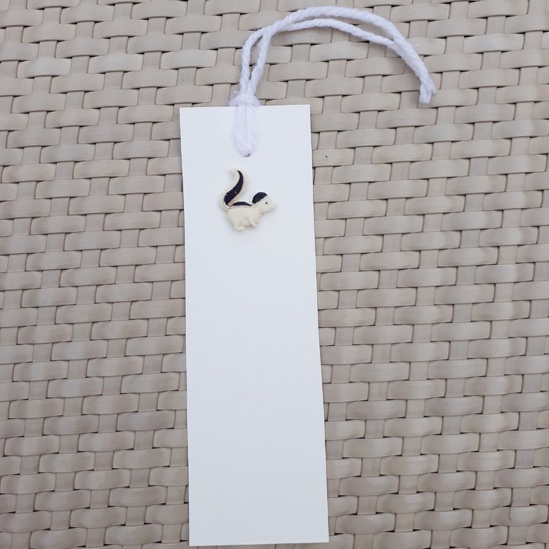 ที่คั่นหนังสือ ลายสัตว์ป่า สีขาวและดำ Book mark สามารถเขียนคำอวยพรได้ - ที่คั่นหนังสือ - กระดาษ ขาว