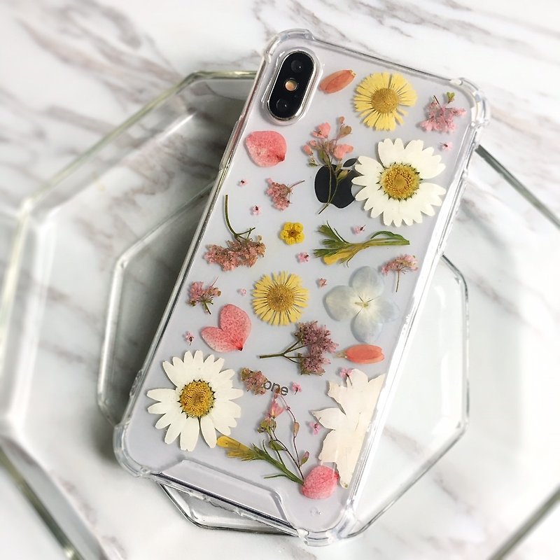 Chunmu pressed flower phone case gift iphone11 pro max - Phone Cases - Plants & Flowers Pink
