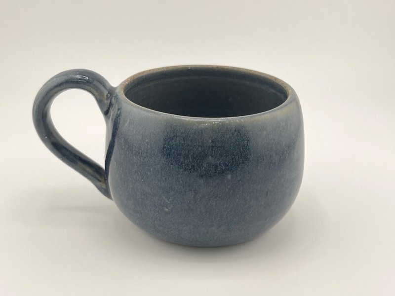 深海藍。手工陶瓷咖啡杯 - 咖啡杯/馬克杯 - 陶 