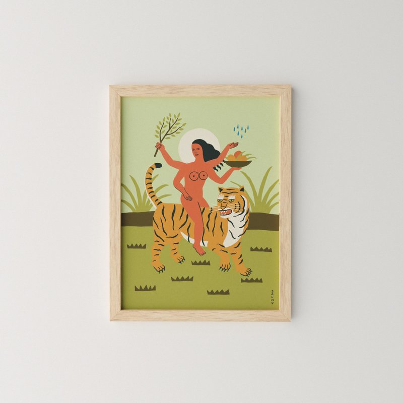 Year of the Tiger Year of the Tiger-Prints/Posters - โปสเตอร์ - กระดาษ สีเขียว