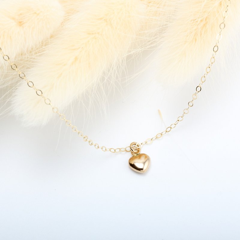 14KGF Heart fruit gold filled necklace Valentine's Day gift - สร้อยคอ - เครื่องประดับ สีทอง