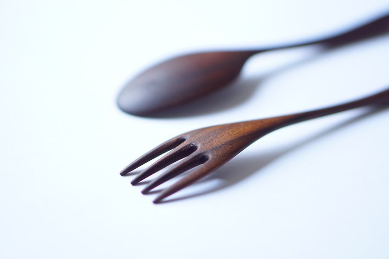 Wooden Curry Spoon, Walnut - Cutlery & Flatware - Wood Brown