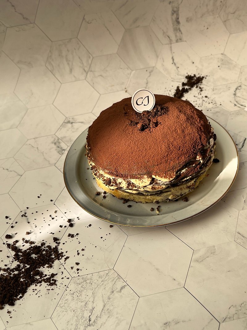 提拉米蘇千層蛋糕 - 蛋糕/甜點 - 新鮮食材 咖啡色